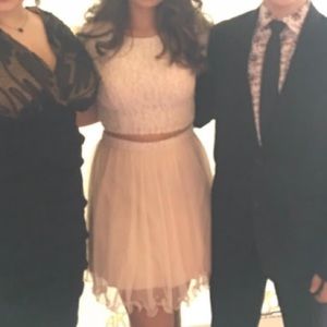 Champagne two piece dress